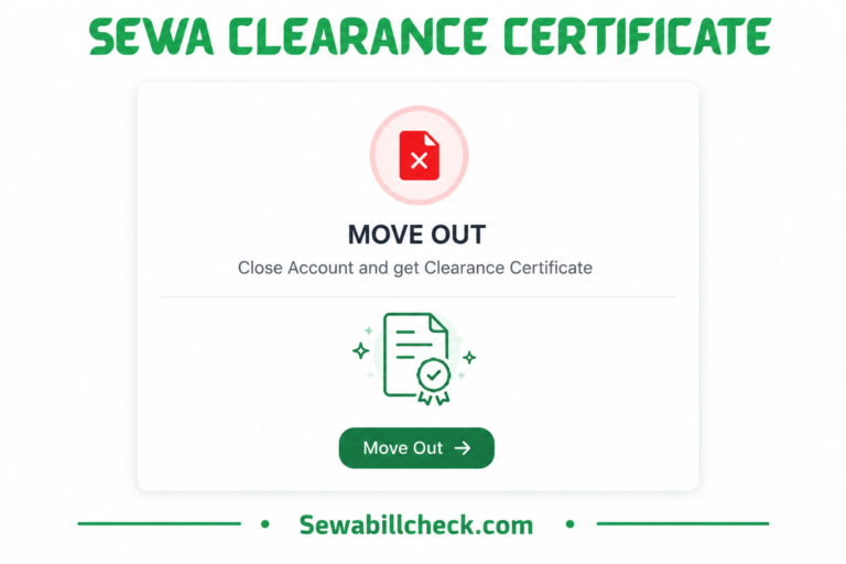 SEWA Clearance Certificate