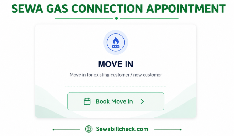 SEWA Gas Connection Appointment
