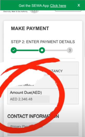 SEWA Bill Details